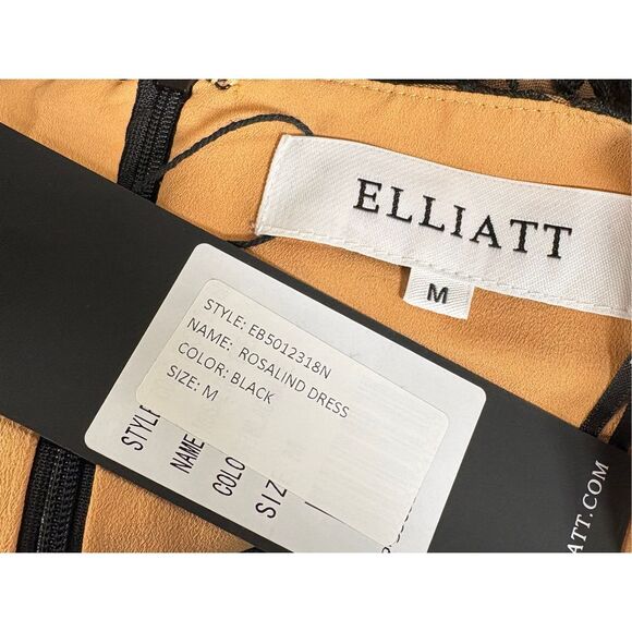 NWT Elliatt Rosalind Dress Black Lace Holiday Party Wedding Guest   $370 - Picture 7 of 8